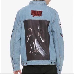 Freddy vs. Jason Men’s Denim Jacket Sz‎ XL